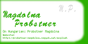 magdolna probstner business card